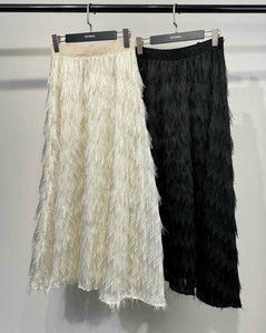 Fuzzy A Line Skirt