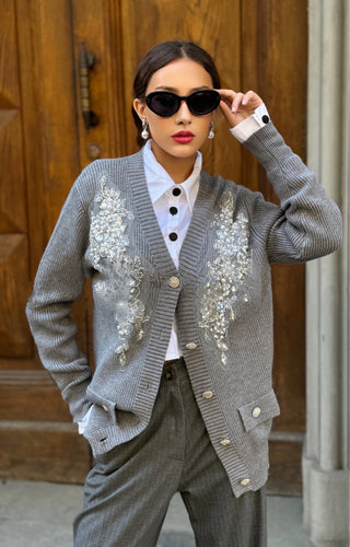 Embroidered Cardigan