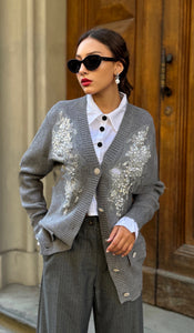 Embroidered Cardigan